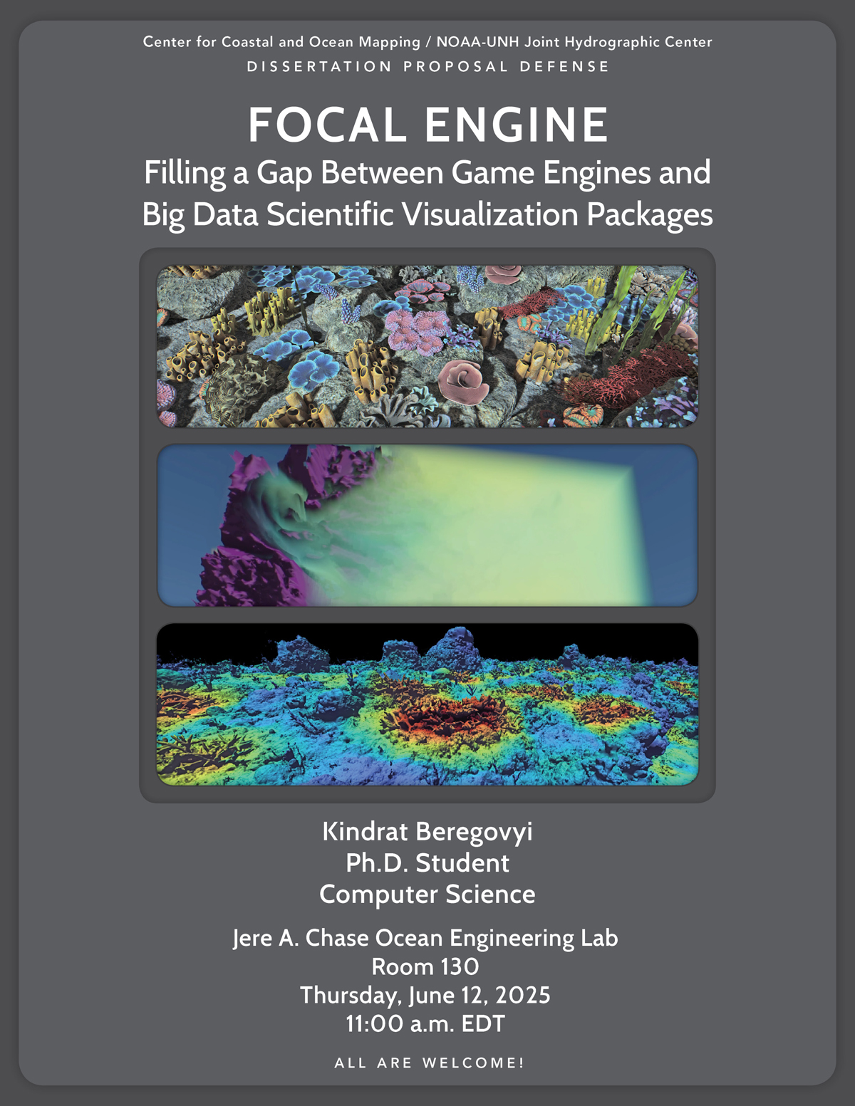 Focal Engine: Filling a Gap Between Game Engines and Big Data Scientific Visualization Packages