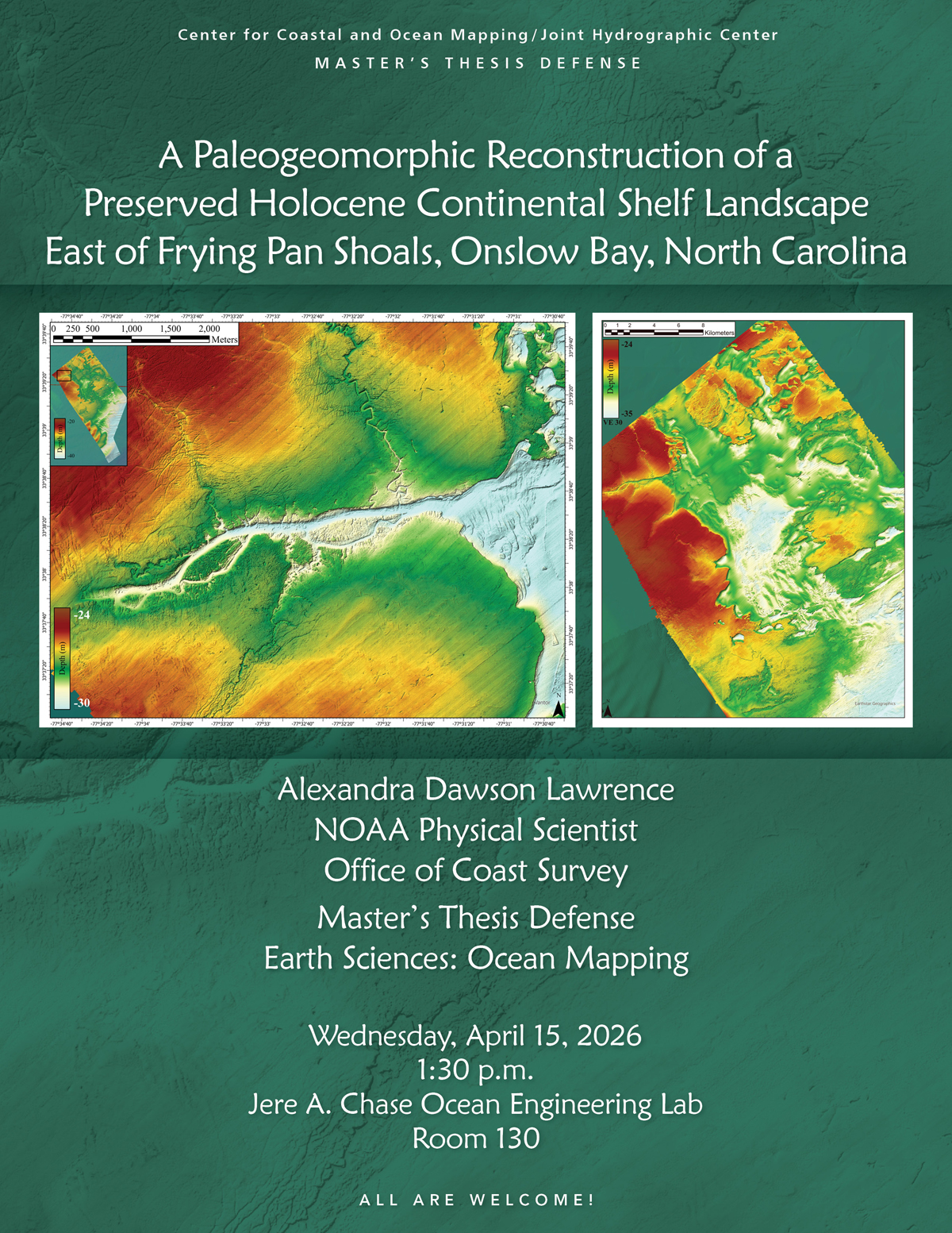 A Paleogeomorphic Reconstruction of a Preserved Holocene Continental Shelf Landscape East of Frying Pan Shoals, Onslow Bay, North Carolina