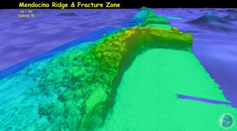 Mendocino Ridge and Fracture Zone