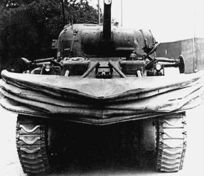 Duplex Drive "DD" tanks used in the Normandy invasion. 