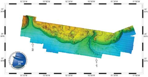 Gulf of Mexico Sigsbee Escarpment map