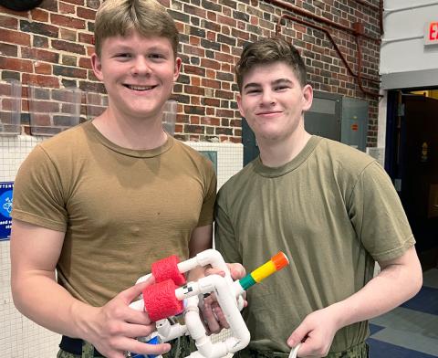 Two guys with their SeaPerch