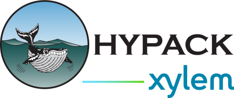 Hypack Logo showing drawing of whale in a circle.